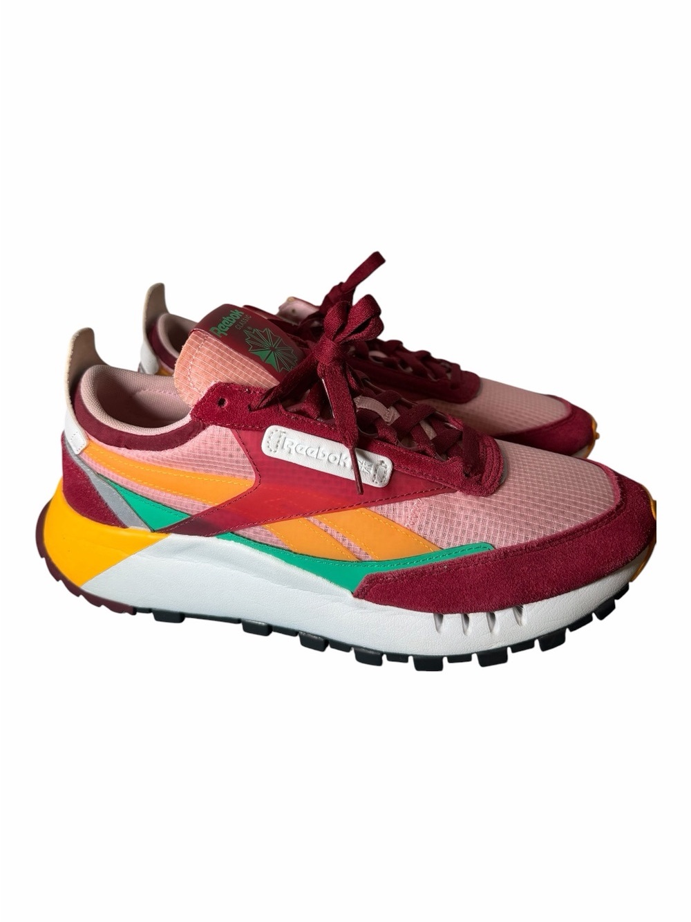 Reebok Women's Multi-Color Mesh & Suede Runner